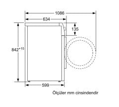 Siemens iQ500 Isı Pompalı Kurutma Makinesi 8 kg silver WT45W41STR