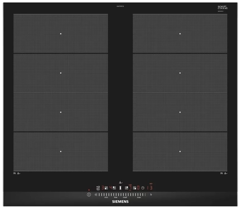 Siemens iQ700 İndüksiyonlu Ocak 60 cm siyah EX675FXC1E