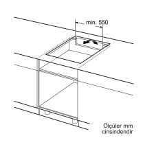 Siemens iQ100 İndüksiyonlu Ocak 60 cm siyah EU611BEB1E