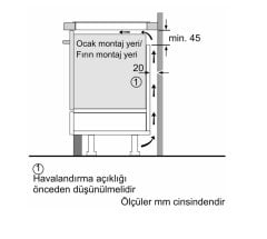 Siemens iQ300 İndüksiyonlu Ocak 90 cm siyah EH975LVC1E
