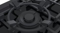 Siemens iQ700 Gazlı Ocak 75 cm cam seramik, siyah ER7A6RD70