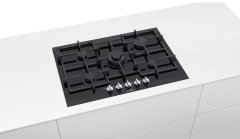 Siemens iQ700 Gazlı Ocak 75 cm cam seramik, siyah ER7A6RD70