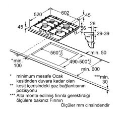 Siemens iQ700 Gazlı Ocak 60 cm cam seramik, siyah ER6A6PD70