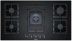 Siemens iQ500 Gazlı Ocak 90 cm sert cam, siyah EP9A6QB90