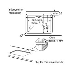 Siemens iQ500 Gazlı Ocak 75 cm sert cam, siyah EP7A6QB20
