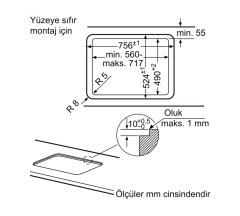 Siemens iQ500 Gazlı Ocak 75 cm sert cam, siyah EP7A6QB10