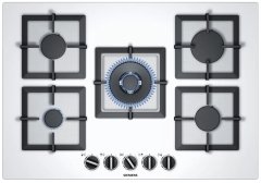 Siemens iQ500 Gazlı Ocak 75 cm sert cam, beyaz EP7A2QB20