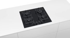 Siemens iQ500 Gazlı Ocak 60 cm sert cam, siyah EP6A6HB20