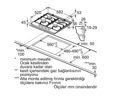 Siemens iQ500 Gazlı Ocak 60 cm Paslanmaz çelik EC6A5HB90
