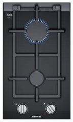 Siemens iQ700 Gazlı Domino Ocak 30 cm cam seramik, siyah ER3A6BD70