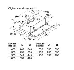 Siemens iQ100 Teleskopik Aspiratör 60 cm beyaz LI63TCA21T