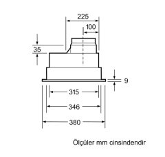Siemens iQ300 Gömme Aspiratör 53 cm gümüş metalik LB55565