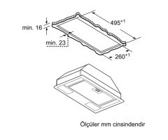 Siemens iQ100 Gömme Aspiratör 53 cm anthracite LB53NAA30