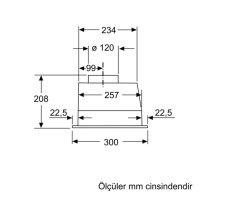 Siemens iQ100 Gömme Aspiratör 53 cm anthracite LB53NAA30