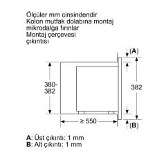 Siemens iQ100 Ankastre Mikrodalga Genişlik 60 cm, paslanmaz çelik HF15M561