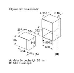 Siemens iQ500 Ankastre Mikrodalga Genişlik 60 cm BE525LMS0