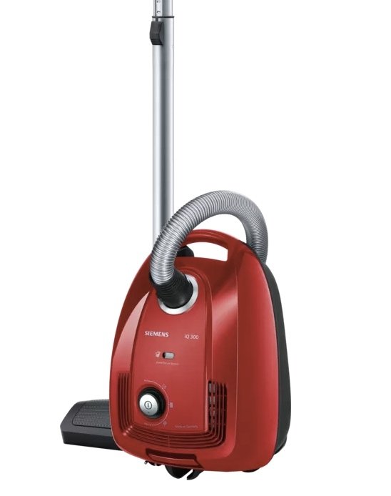Siemens iQ300 Toz torbalı Süpürge kırmızı VSC3A210